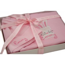 Personalised Baby Girl Sleepsuit & Hat Boxed Gift Set